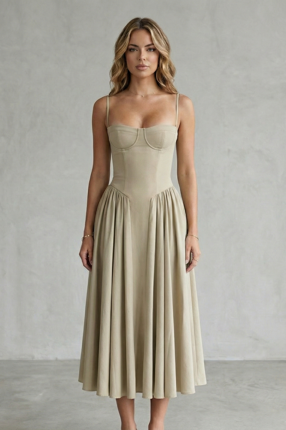 Calipso - Vestido estructurado sin mangas