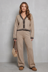 Celia - Conjunto de punto loungewear