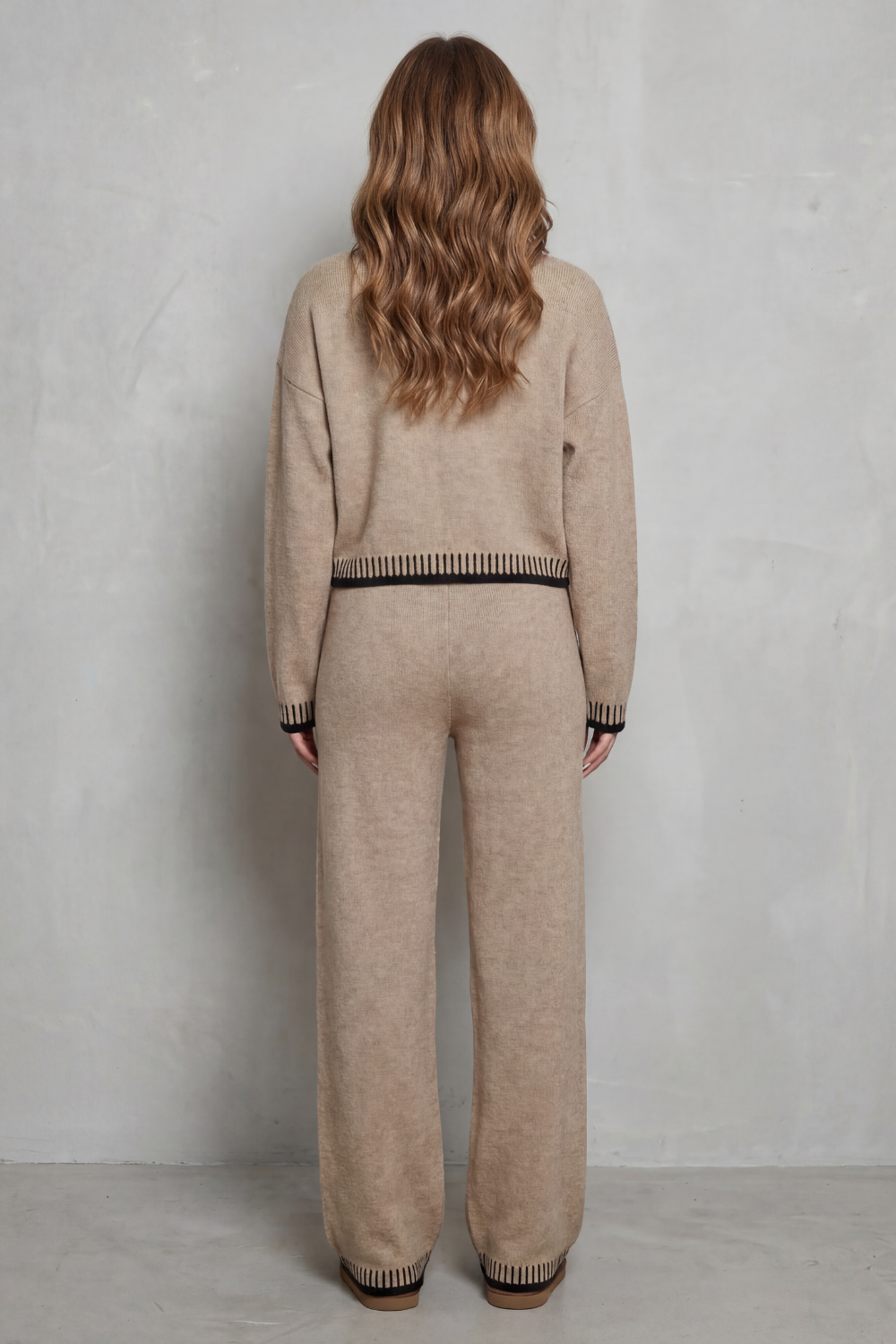 Celia - Conjunto de punto loungewear