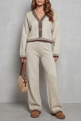 Celia - Conjunto de punto loungewear