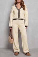 Celia - Conjunto de punto loungewear