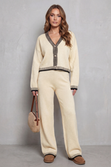 Celia - Conjunto de punto loungewear