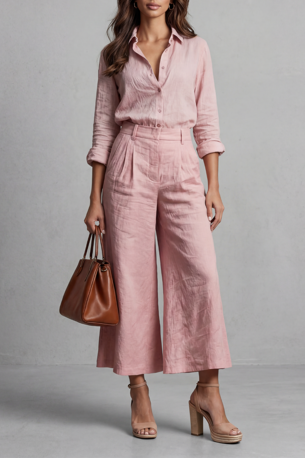 Elvira - Conjunto coordinado de pierna ancha