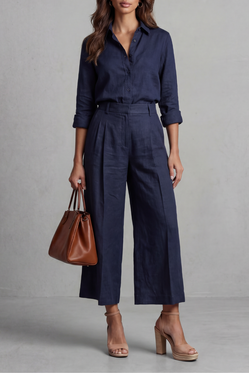 Elvira - Conjunto coordinado de pierna ancha