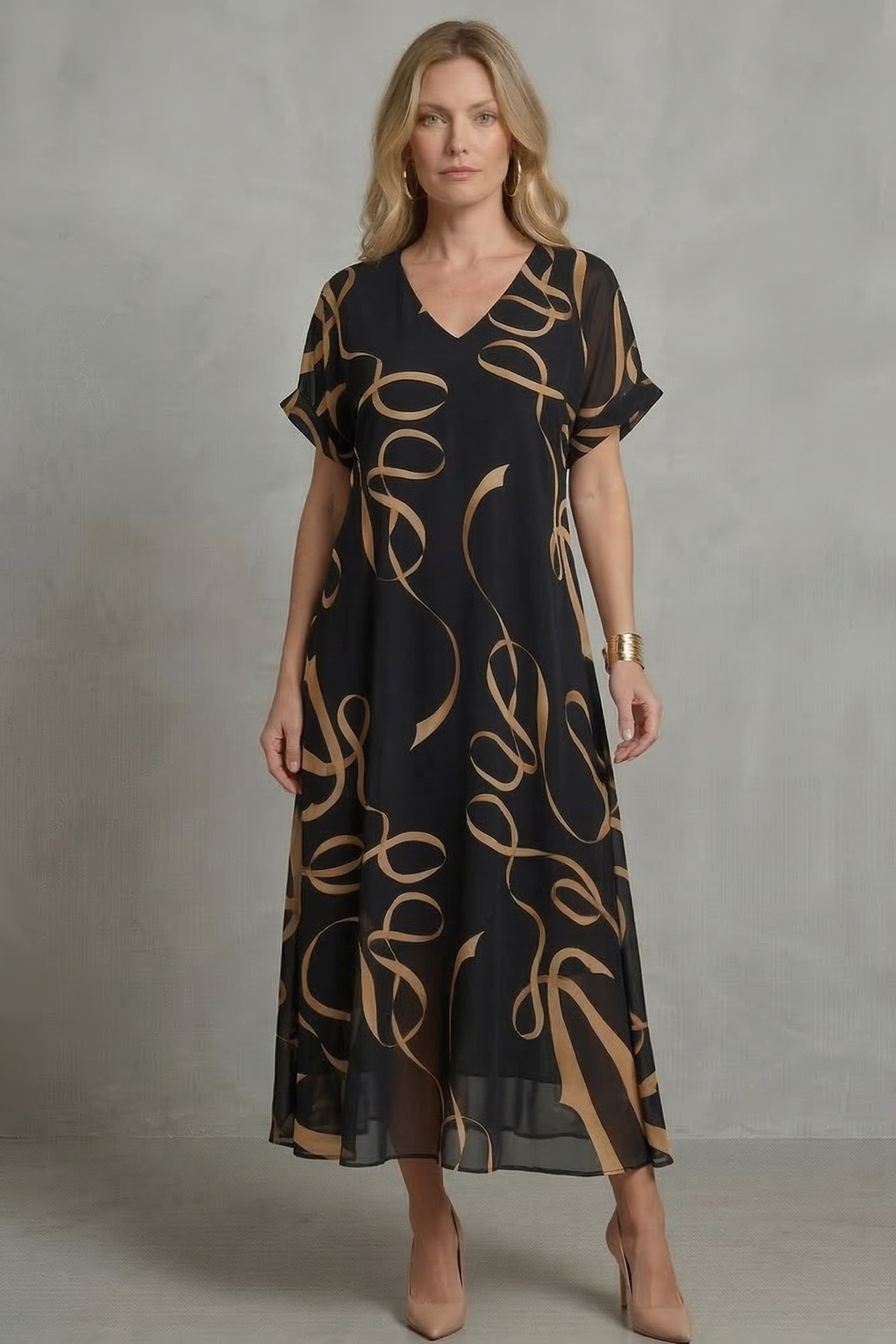 Paula- Vestido midi de punto suave